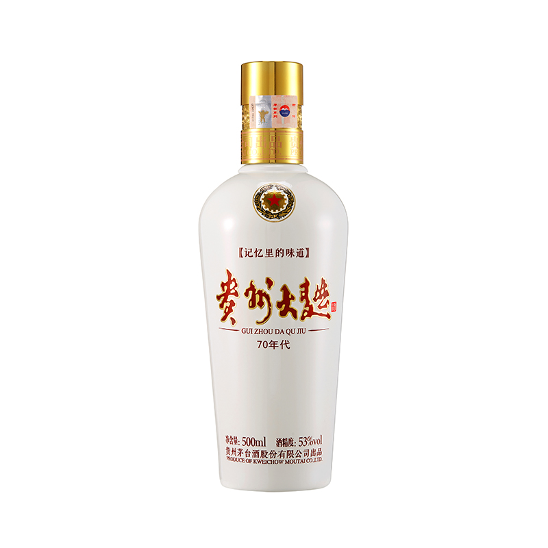 茅台 MOUTAI 贵州大曲酒（70年代）53度500ml单瓶装酱香白酒 268元