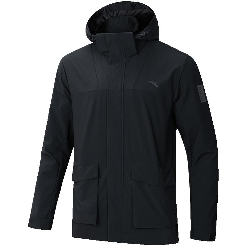 安踏 防泼水梭织运动外套男冬季新款户外登山服夹克上衣152446602N 125元 - 美泡泡