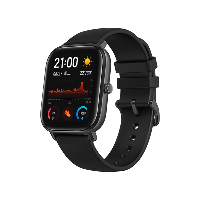 AMAZFIT 跃我 GTS 智能手表 43.25mm 硅胶表带（GPS、NFC） 799元（需用券）