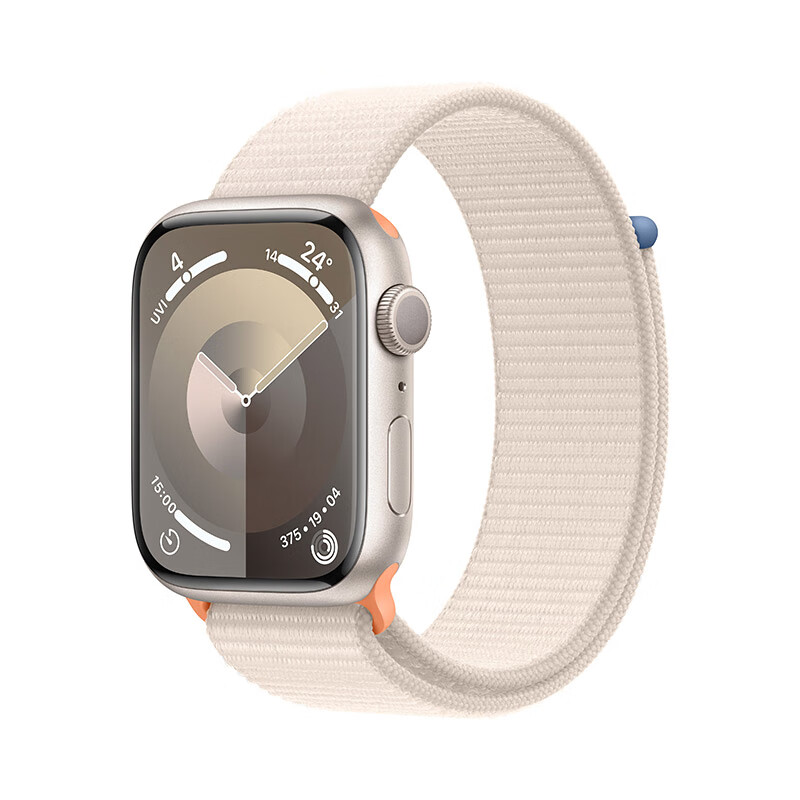 PLUS会员： Apple 苹果 Watch Series 9 智能手表 GPS款 45毫米 回环式运动表带 2583.01元包邮（需用券）