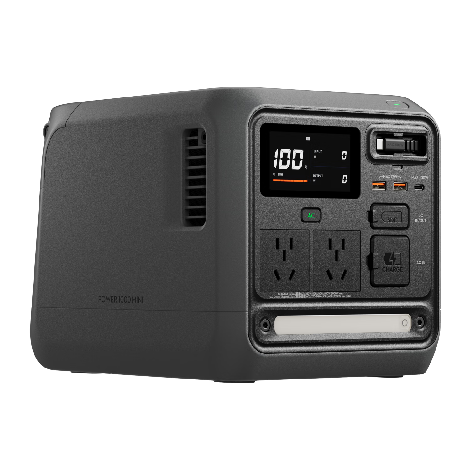 大疆 Power 1000 Mini 户外移动电源 （1008Wh、100W) 1899元