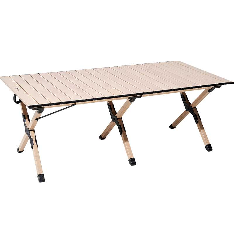 牧高笛(MOBIGARDEN)蛋卷桌 户外露营野餐轻量家用折叠蛋卷桌山涧L NX25665024 原木色 209.74元