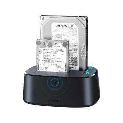 UGREEN 绿联 CM198 2.5/3.5英寸双盘位SATA硬盘底座 USB 3.0 139元