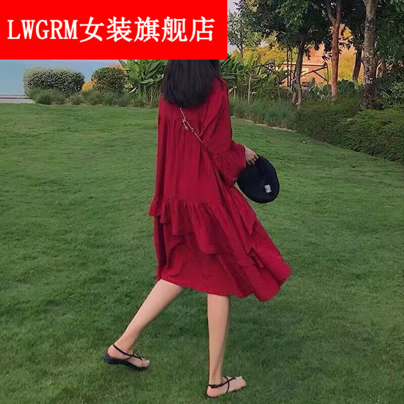 LWGRM 女连衣裙 海边沙滩裙 西双版纳度假裙 142.25元（需用券）