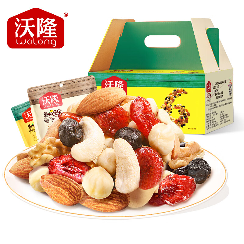 wolong 沃隆 每日坚果750g/30袋混合坚果孕妇零食干果礼盒家庭款 129元（需用券