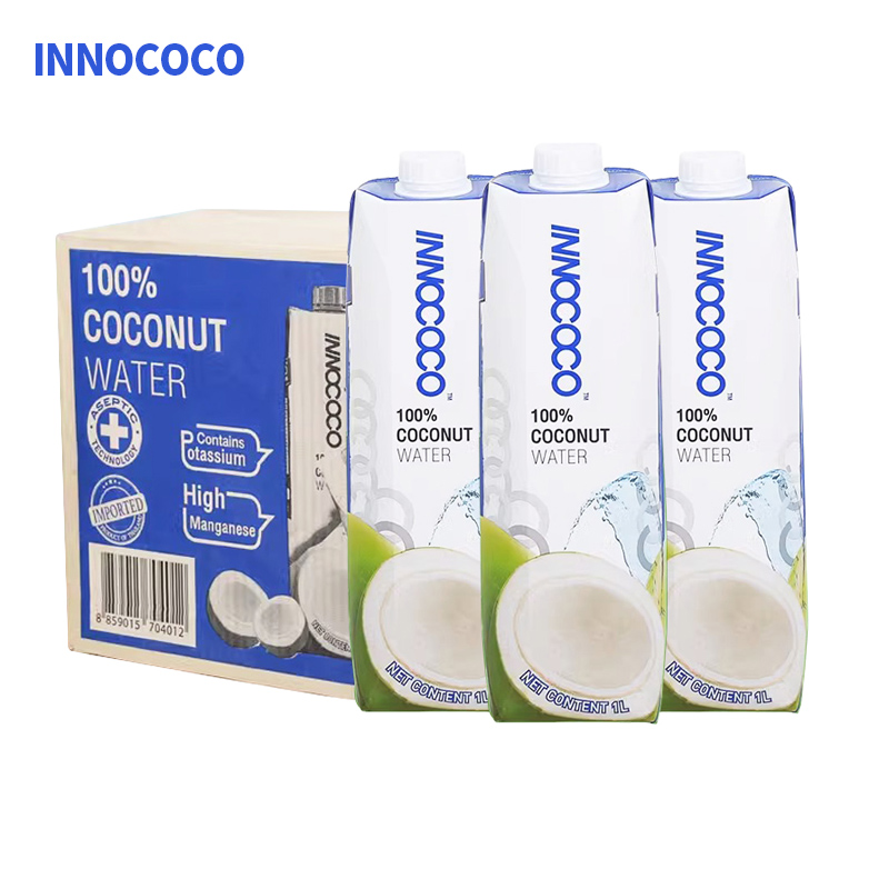 INNOCOCO 泰国INNOCOCO一诺可可100%纯椰子水1L整箱nfc饮料1升椰汁4盒 15.8元