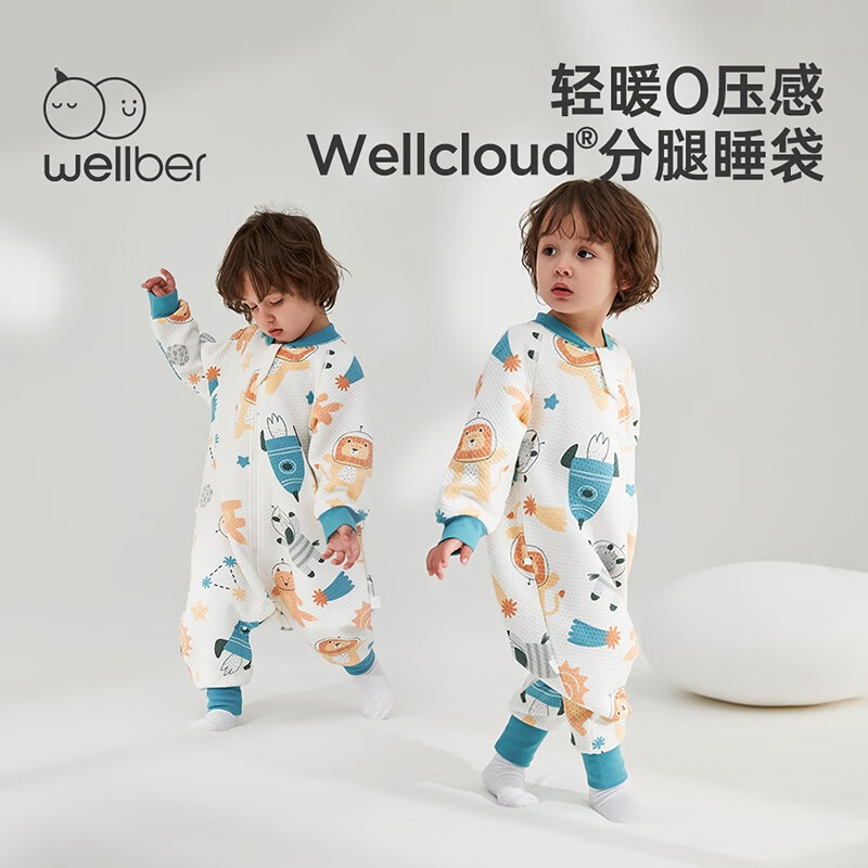 88VIP：Wellber 威尔贝鲁 婴儿睡袋春秋 55.1元