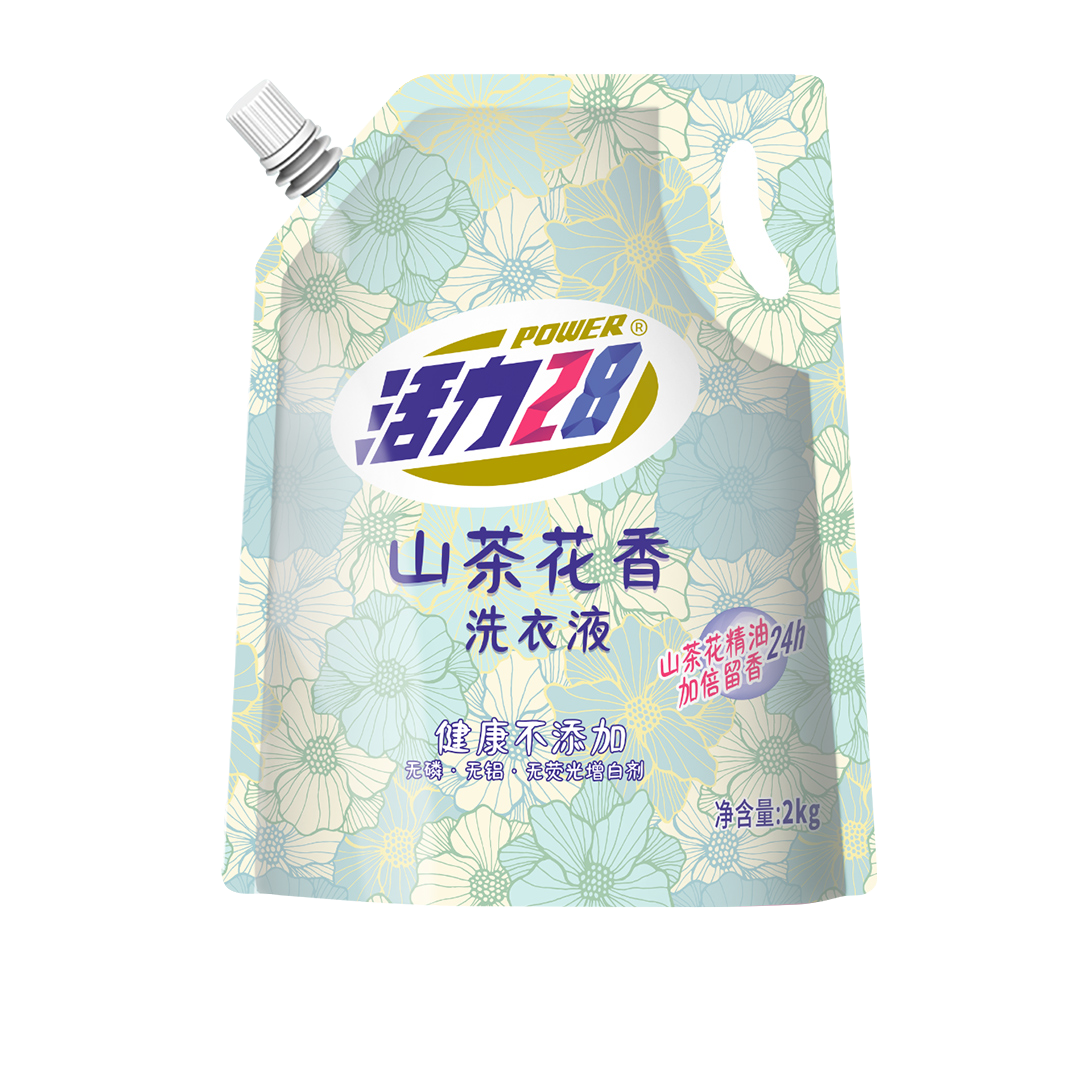 27日11点：Power28 活力28 山茶花香洗衣液 2kg 6.9元包邮（需用券）