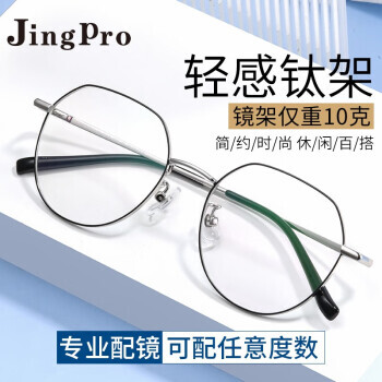 JingPro 镜邦 winsee万新1.60mr-8 防蓝光镜片+超轻钛架多款可选 138元（需用券）