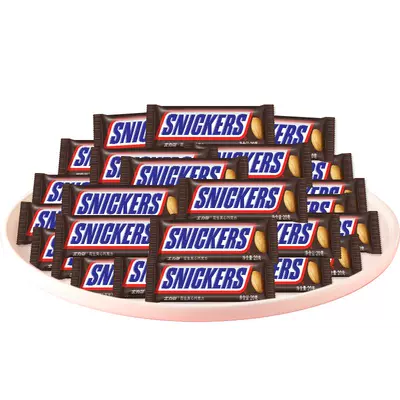 88VIP：SNICKERS 士力架 花生夹心巧克力 500g*1袋 约24根 26.5元包邮