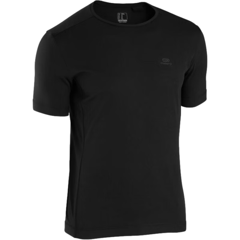 迪卡侬 RUNM2501393 男款速干训练T恤 黑色 M 39.9元