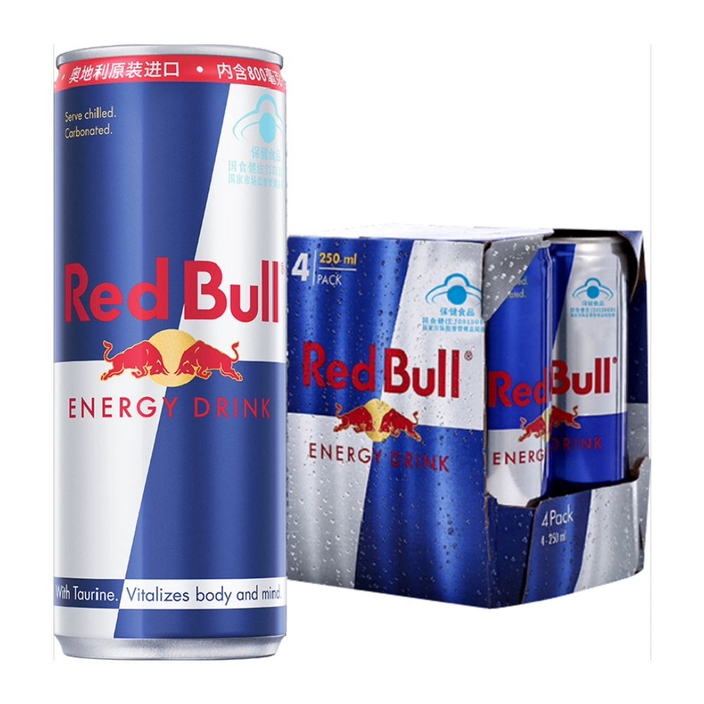Red Bull 红牛 维生素功能饮料整箱年货 维他命汽水 奥地利原装进口 含800mg牛