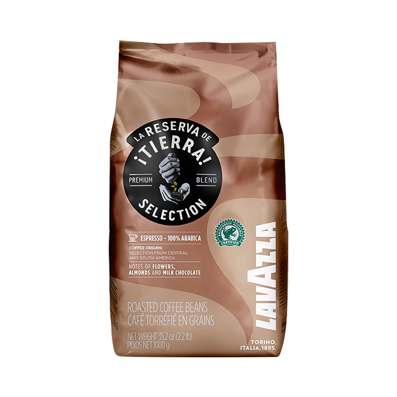 LAVAZZA 拉瓦萨 意大利LAVAZZA拉瓦萨大地热带雨林精选咖啡豆1KG中度烘焙 142.5元