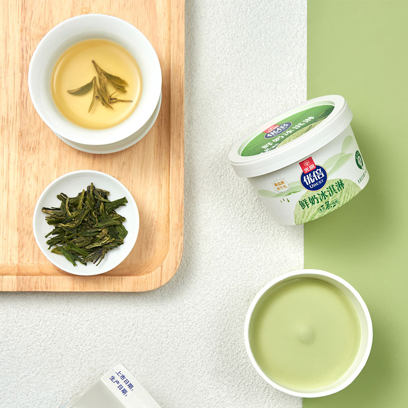 bright 光明 优倍鲜奶冰淇淋 龙井茶 原味 90g*20杯 史低99元包邮(需