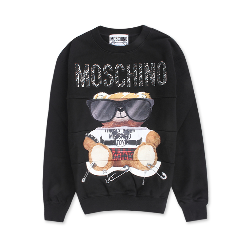 MOSCHINO 混搭风泰迪熊圆领卫衣 E V1713 5527小熊长袖 911.05元（需用券）