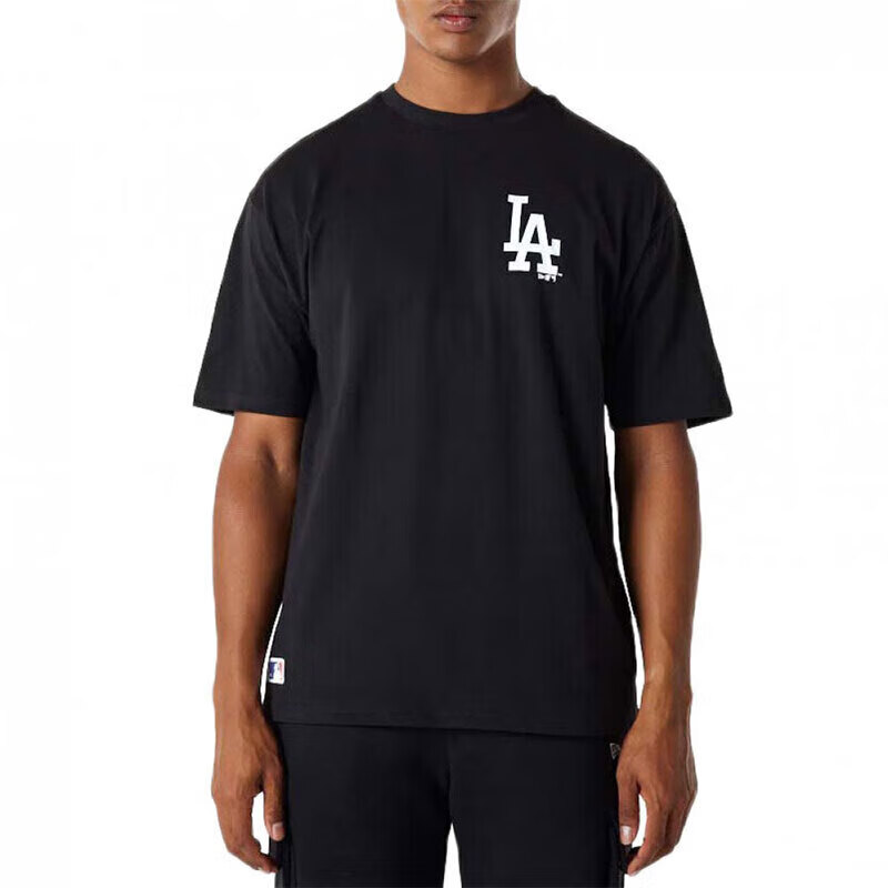 NEW ERA 纽亦华 运动T恤短袖男女同款MLB道奇队60292264 黑色LA 2XL 121.33元（需买3