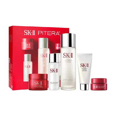 88VIP：SK-II 星品护肤礼盒体验装 神仙水75ml+洁面20g+清莹露30ml+大红瓶面霜15g+