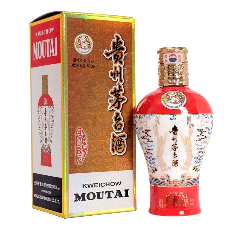 PLUS会员、百亿补贴：（MOUTAI）茅台 中信金陵（赤龙焕彩红色）53度 500ml 3048.