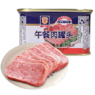 京东PLUS、概率券：MALING 上海梅林 午餐肉罐头198g 6.9元包邮