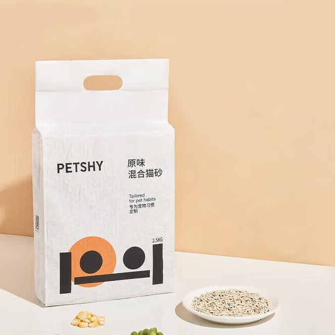 PLUS会员：petshy 混合猫砂 2.0版 2.5kg 原味 15.25元（需买3件，需用券）