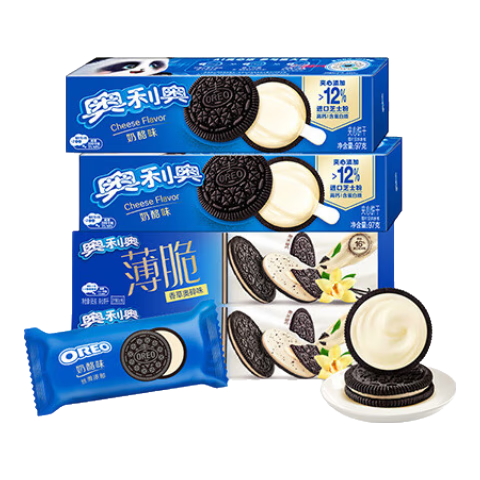 奥利奥（Oreo）夹心饼干薄脆饼干 384g 19.6元