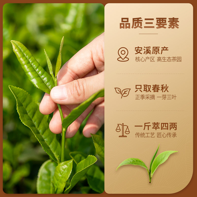 忆江南 茶叶礼盒装清香型铁观音忆江南竹韵特级茶叶节日送礼长辈高档500g 1