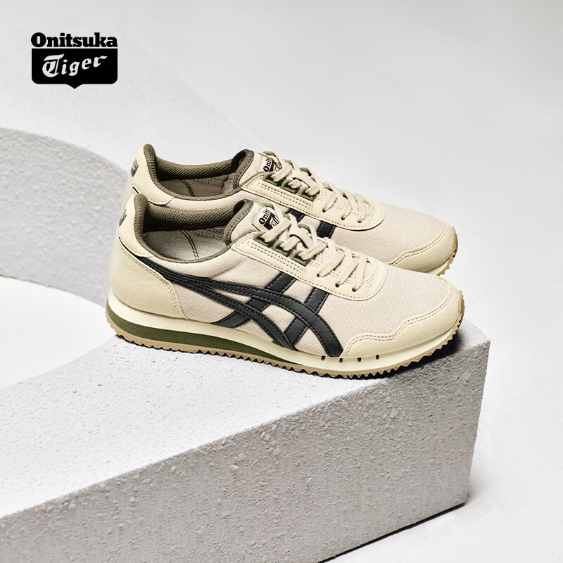 Onitsuka Tiger 鬼塚虎 男女运动休闲鞋DUALIO 1183A856 米色/灰色 325元包邮