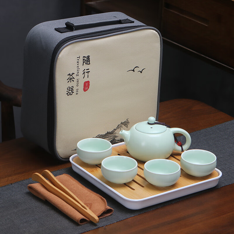陶瓷亚光旅行茶具套装 29.9元（需用券）