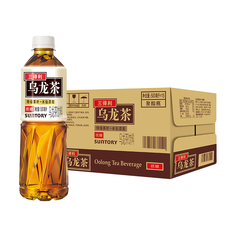 三得利 低糖乌龙茶 500ml*15瓶 52.5元