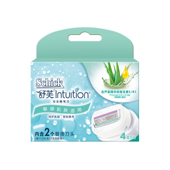 88VIP：Schick 舒適 舒芙敏感肌溫和女士除毛刀刀頭刮毛刀頭替換頭2刀頭 38.95