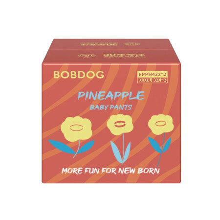 88VIP：BoBDoG 巴布豆 新菠萝拉拉裤箱装透气尿不湿L/XL/2XL/3XL 57.47元