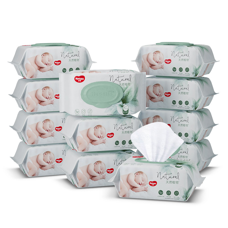 88VIP：HUGGIES 好奇 小森林奶皮湿巾 80抽12包 99.55元（需用券，返20元猫卡后）