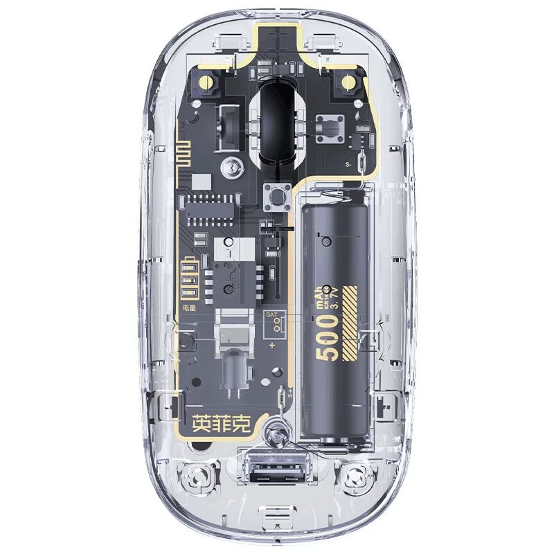 inphic 英菲克 X5 透明无线静音鼠标 1600DPI 29元（需用券）