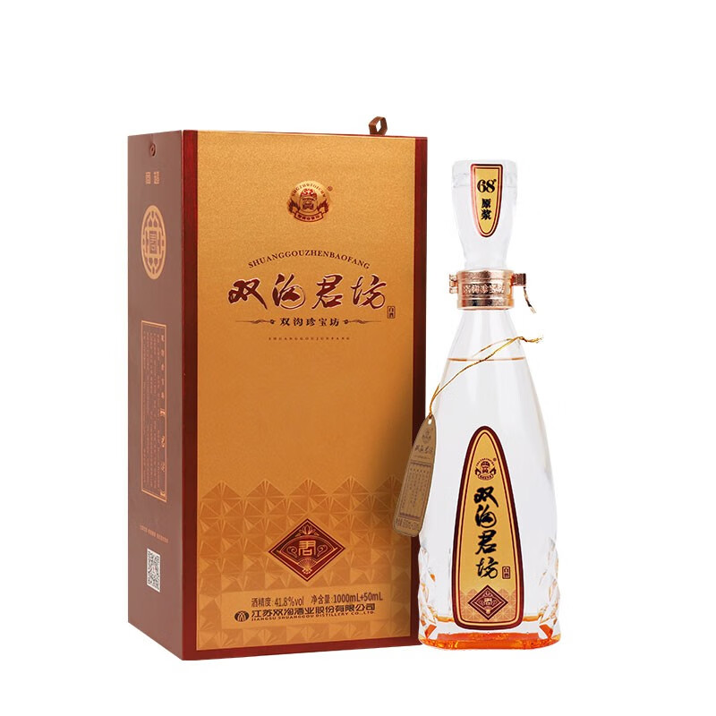 双沟 珍宝坊 君坊 41.8%vol 浓香型白酒 1050ml 单瓶装 131元（需用券）