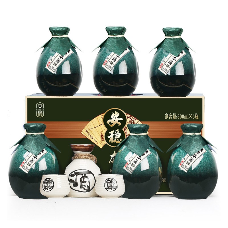 others 其他 安稳绍兴本色黄酒 500ml*6瓶 二十年陈花雕酒 129元