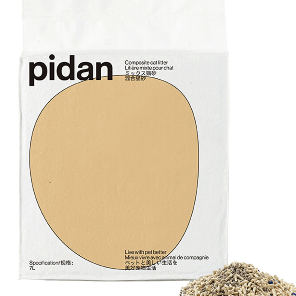 pidan 混合猫砂 矿土豆腐 可冲厕所猫咪用品 3.6kg 2包 43.82元（需用券）