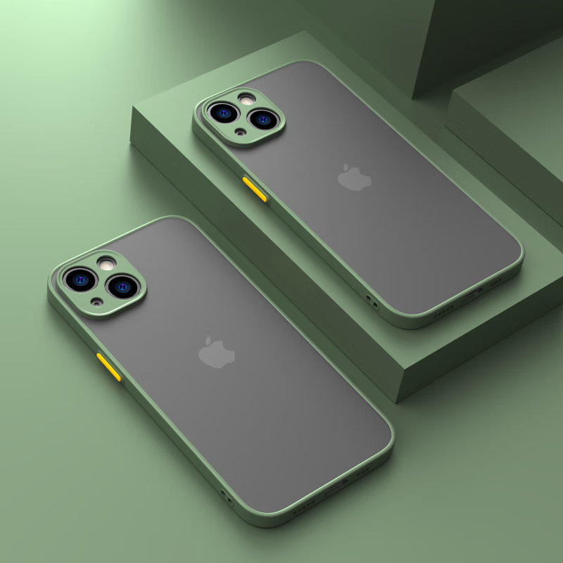 默异 适用苹果13手机壳iphone13pro保护套潮牌男女款简约色彩边框透明磨砂背板 15.9元（需用券）