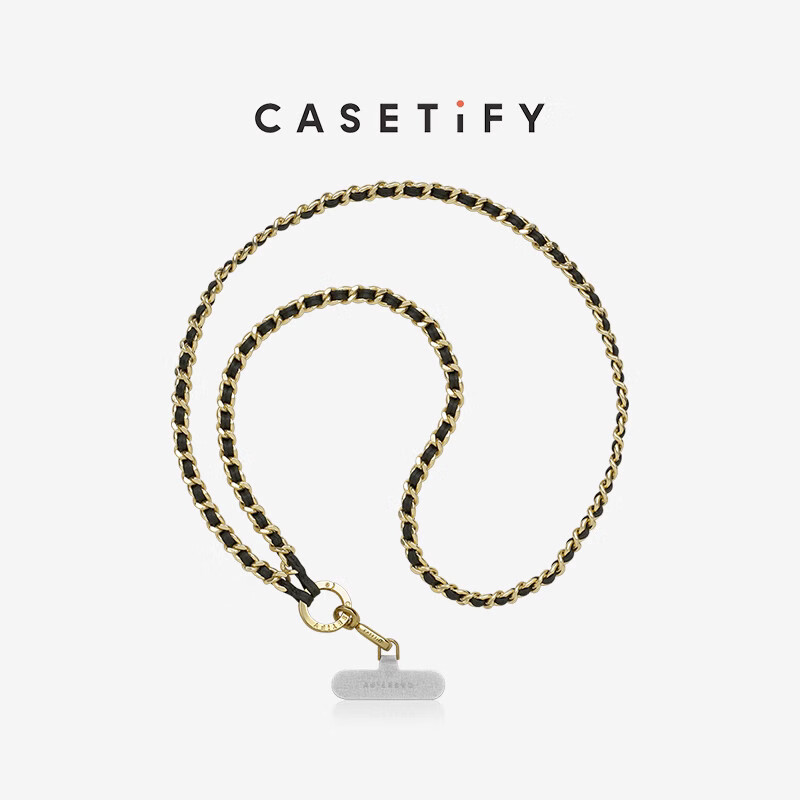 CASETiFY 适用于iPhone全系列 皮革链腕带便携手机挂绳 皮革链斜背带（长） 459