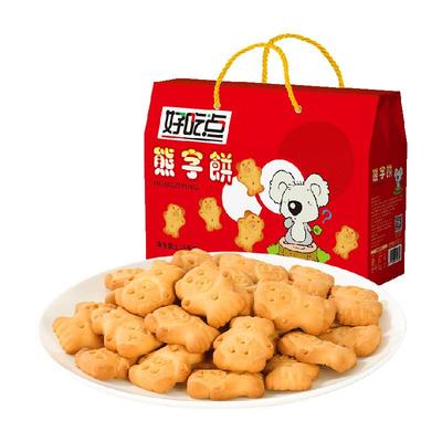 88VIP：好吃点 萌趣熊字饼 1260g（约28包） 17.37元+淘金币