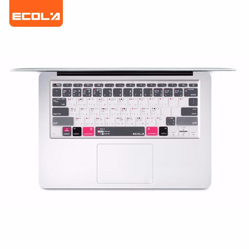 ECOLA 宜客莱 苹果MacBook Air11.6英寸笔记本电脑键盘膜 硅胶保护膜快捷键繁体(A