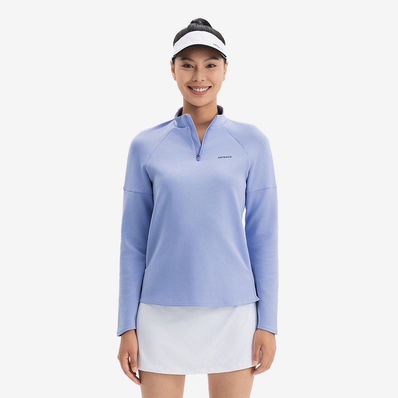 迪卡侬 DECATHLON 女款速干保暖半拉链长袖 8862404 99.9元