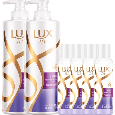 88VIP、需福袋：LUX 力士 玻尿酸水润丝滑洗发水套装（750g*2+100g*4）*2件 104.41