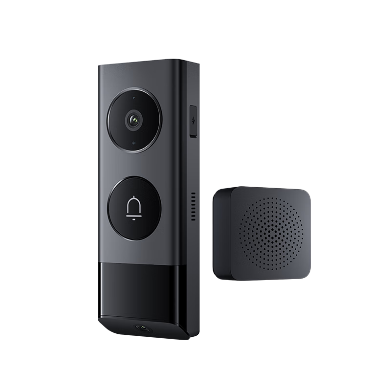 小米 智能门铃4Pro 500万超清双摄可视门铃 电子猫眼摄像头 双向通话 包裹快
