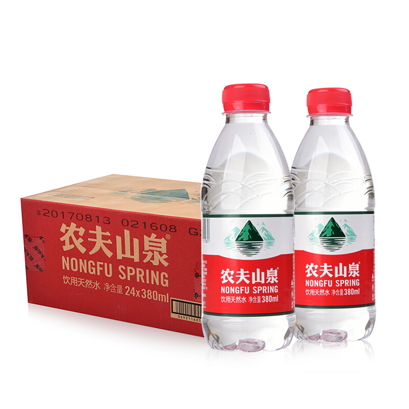 NONGFU SPRING 农夫山泉 饮用天然水380ml*24瓶 24.75元（需买2件，需用券）