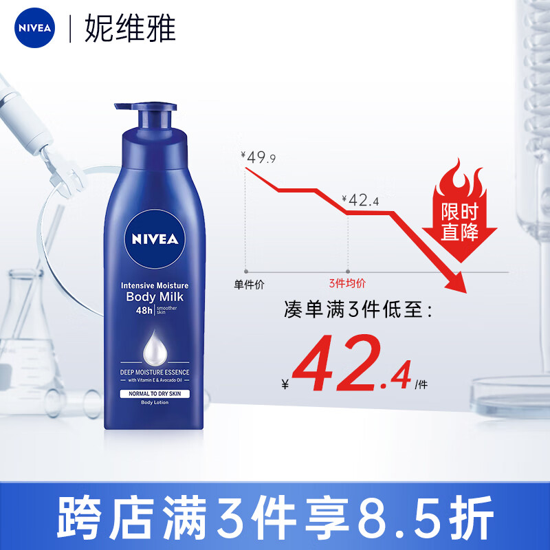 NIVEA 妮维雅 深层润肤乳液 400ml ￥20.46