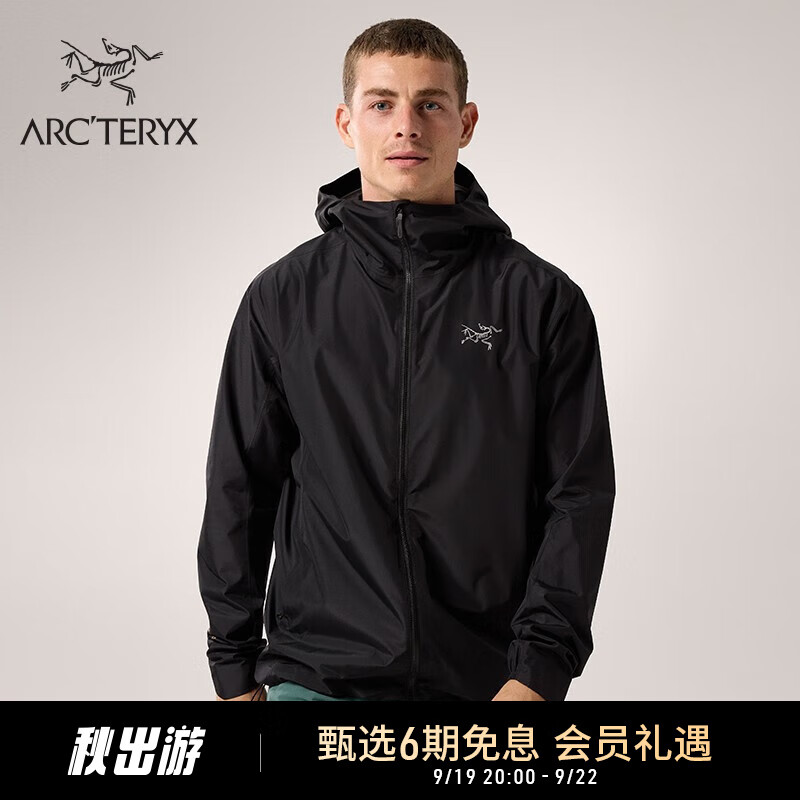 ARC'TERYX 始祖鸟 ARC’TERYX始祖鸟 SOLANO HOODY 防风 男子 软壳夹克 Black/黑色 M 3000