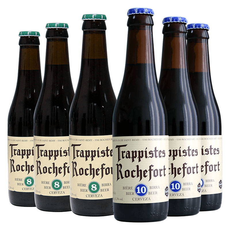 88VIP：Trappistes Rochefort 罗斯福 修道士啤酒 8号10号 330ml*6瓶 79.36元