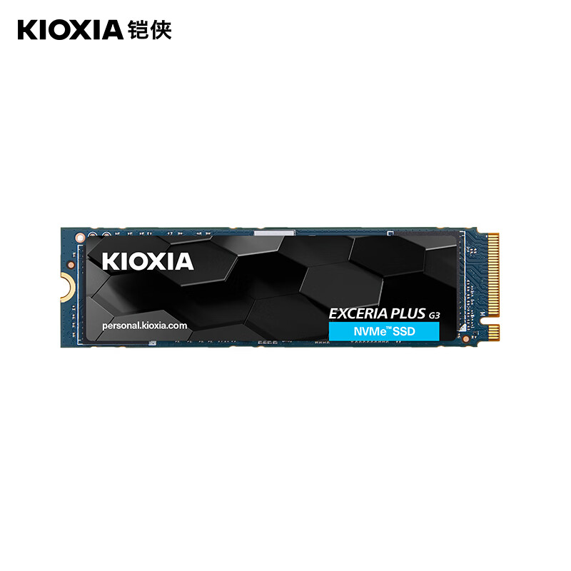 KIOXIA 铠侠 极至光速系列 EXCERIA PLUS G3 SD10 NVMe M.2 固态硬盘 1TB（PCI-E4.0） 487元