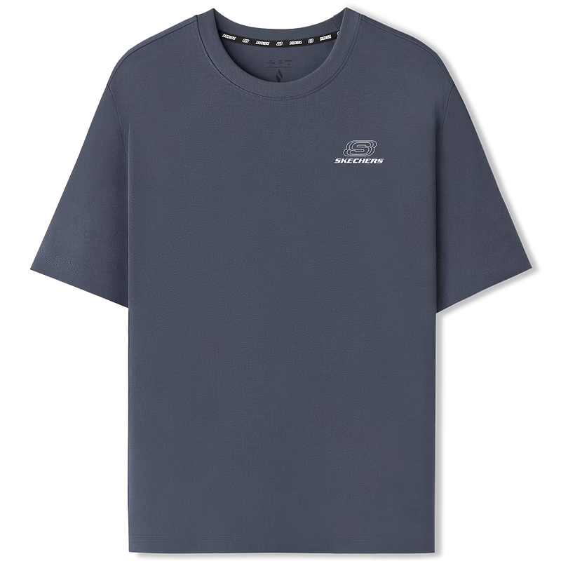 斯凯奇 夏季情侣同款凉感短袖T恤 L226U080 51.5元/件（共257.5元）