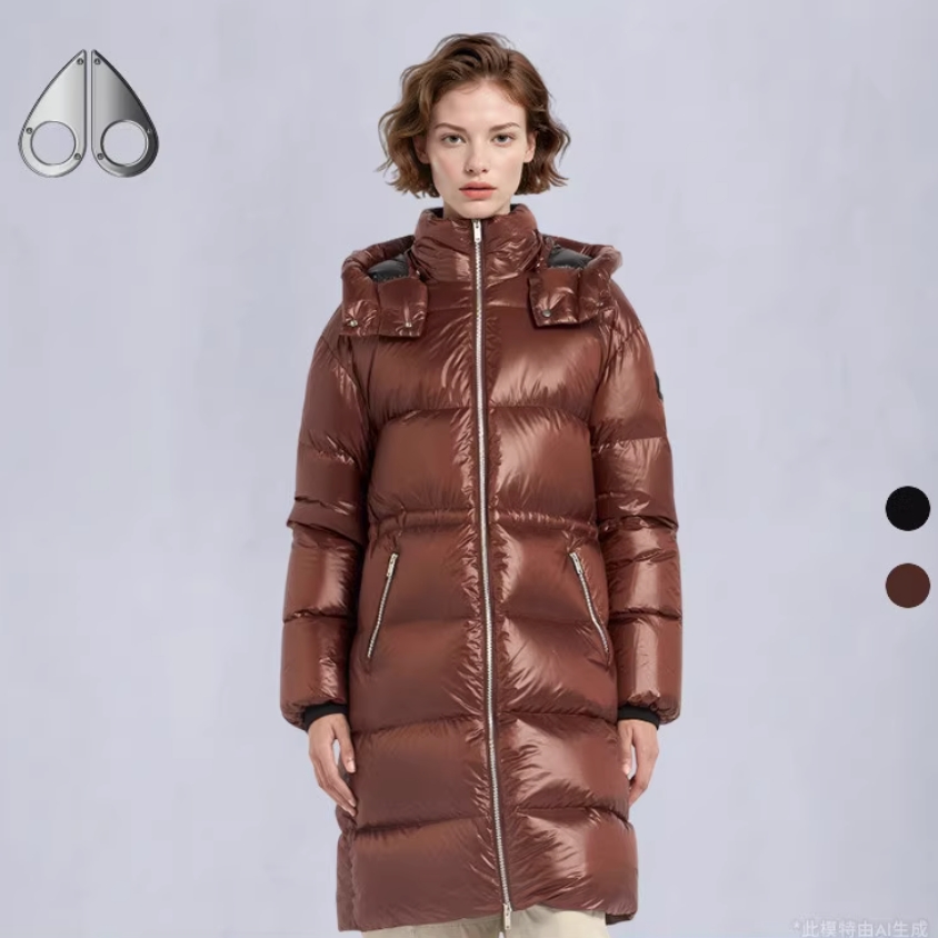 值选、保暖服饰：MOOSE KNUCKLES 加拿大小剪刀 JUNIPER PARKA 90%绒连帽亮面羽绒服 